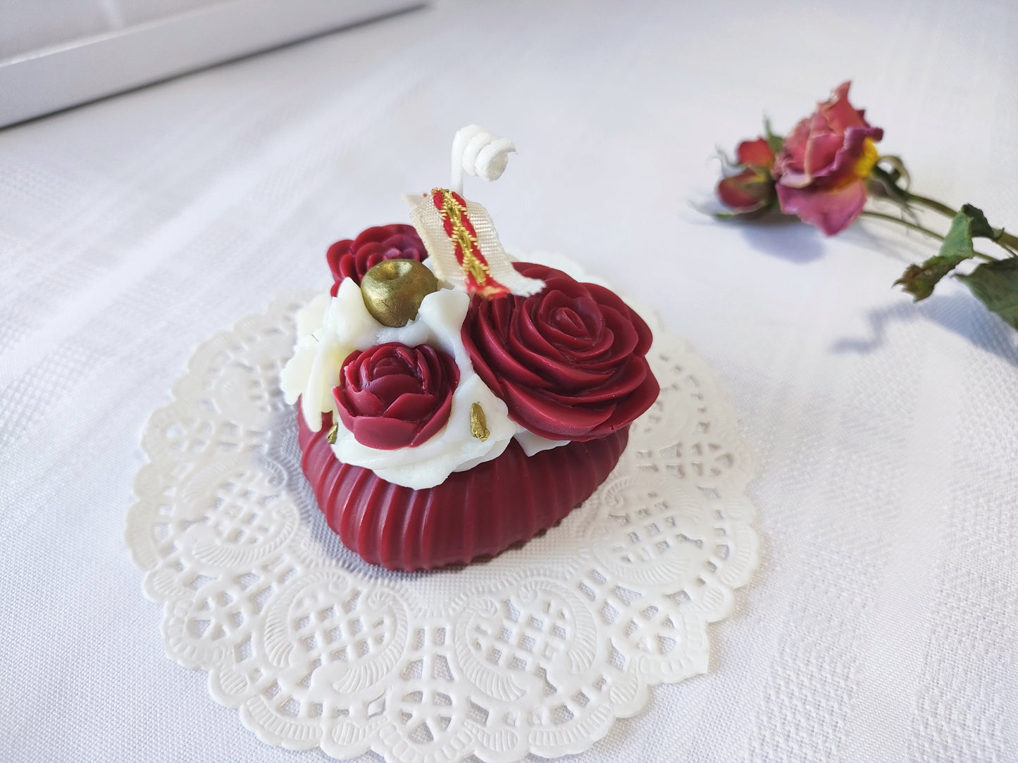 Rose Heart Scented Candle