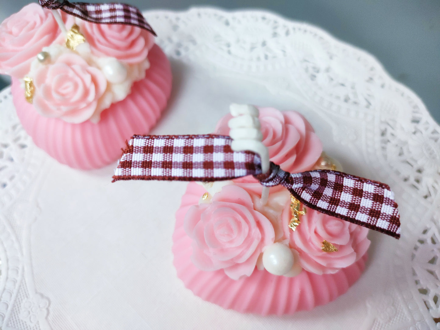 Rose Heart Scented Candle (Pink)