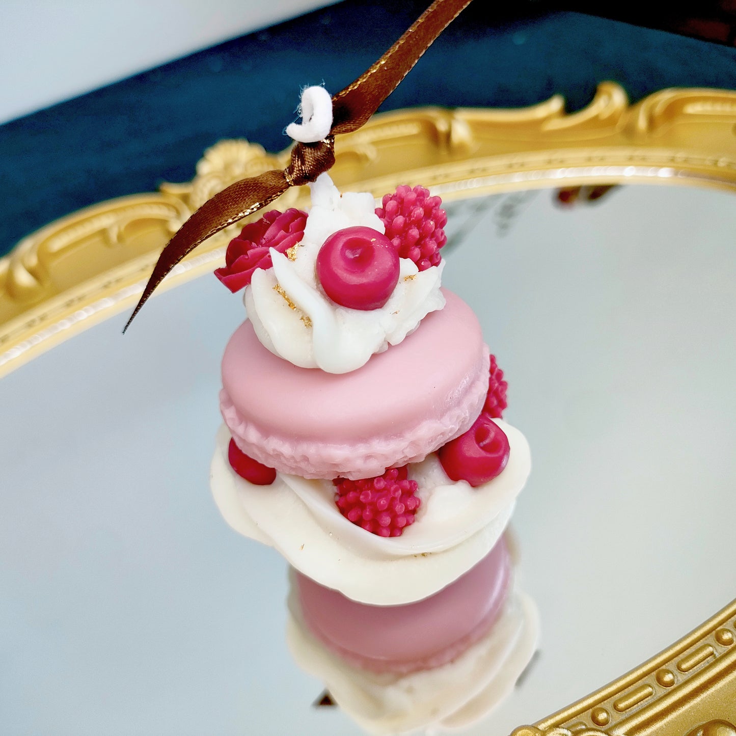 Macaron Plus Scented Candle Pink Colour