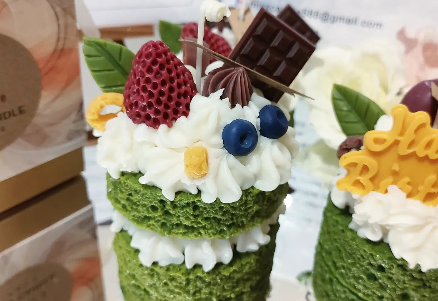 Two Layers Matcha Sponge Cake Scented Candle
