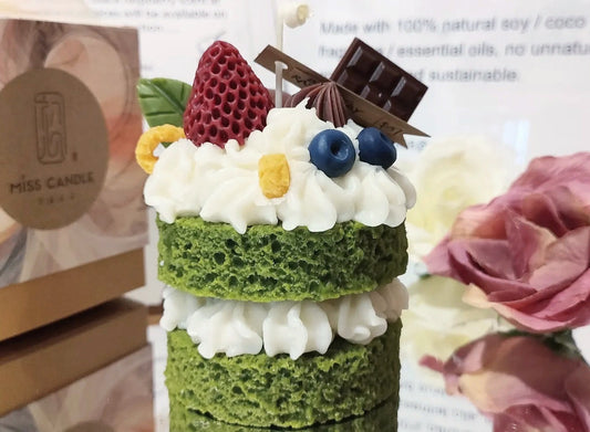Two Layers Matcha Sponge Cake Scented Candle