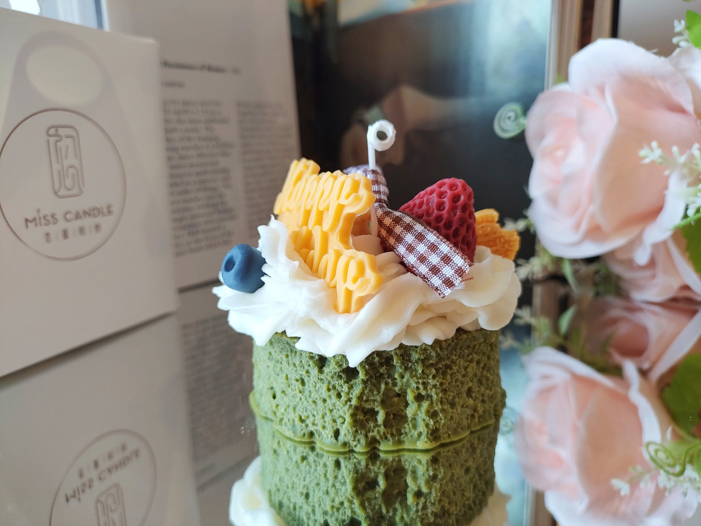 One Layer Matcha Sponge Cake Scented Candle