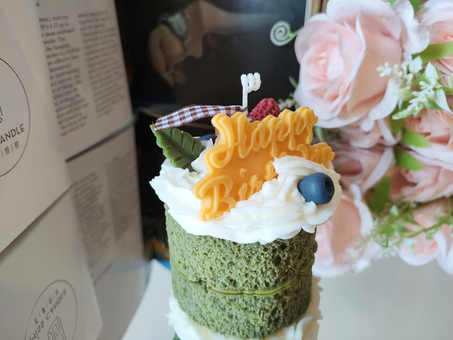 One Layer Matcha Sponge Cake Scented Candle