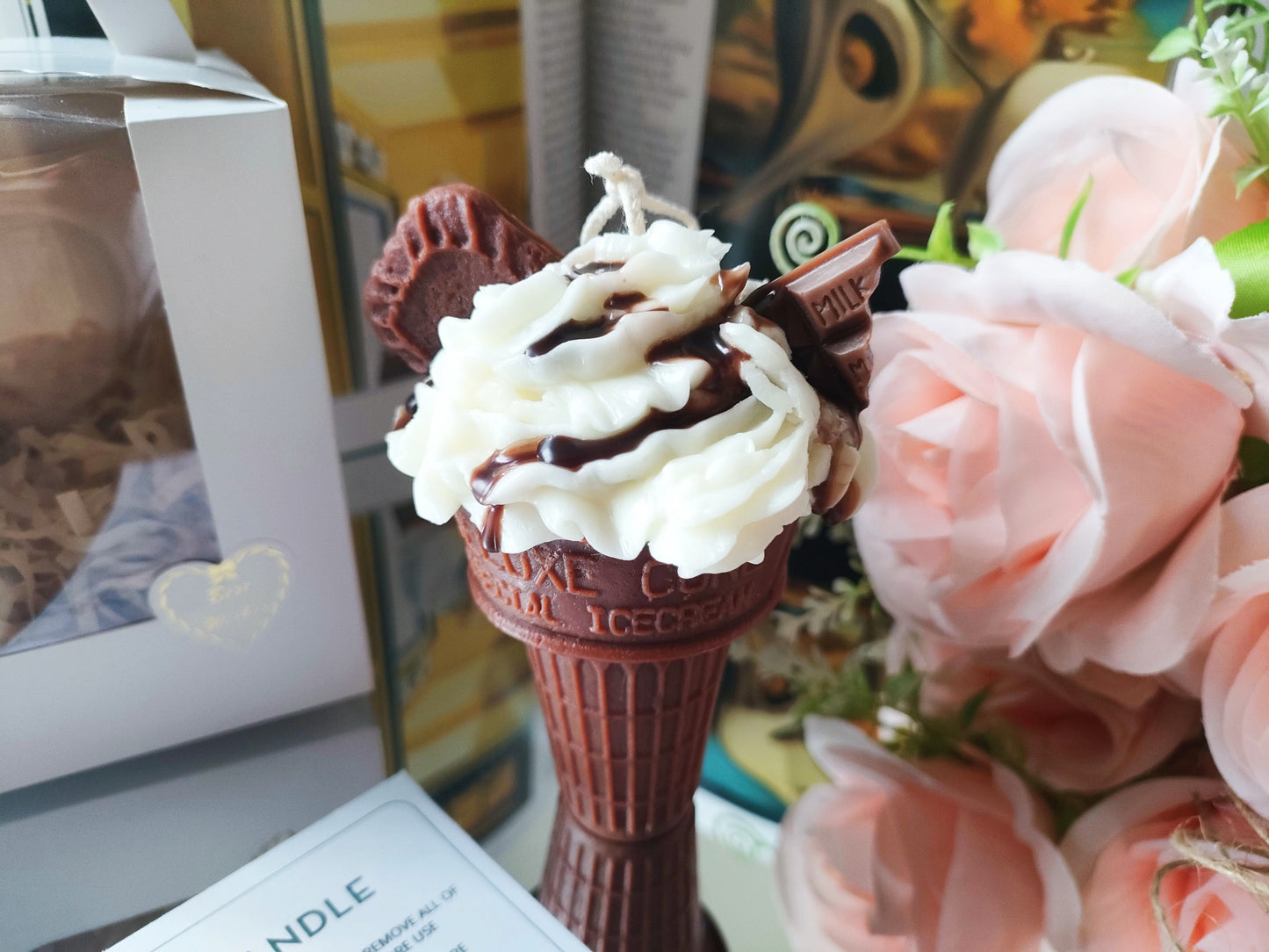 Cone Ice Cream Scented Candle