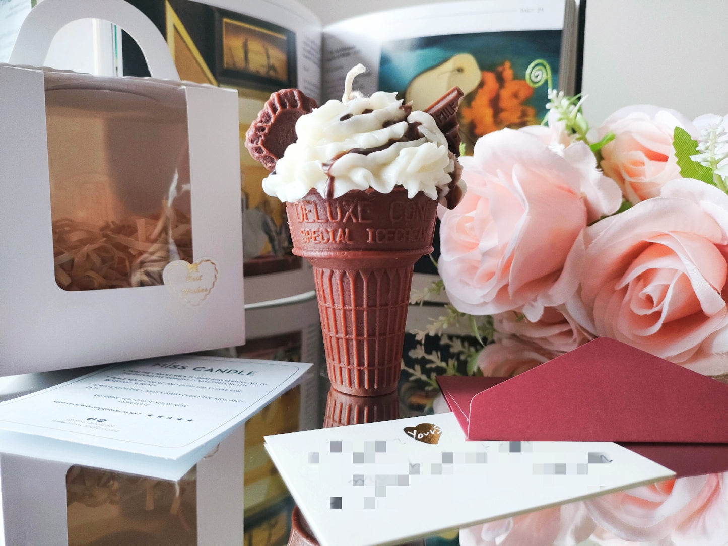 Cone Ice Cream Scented Candle