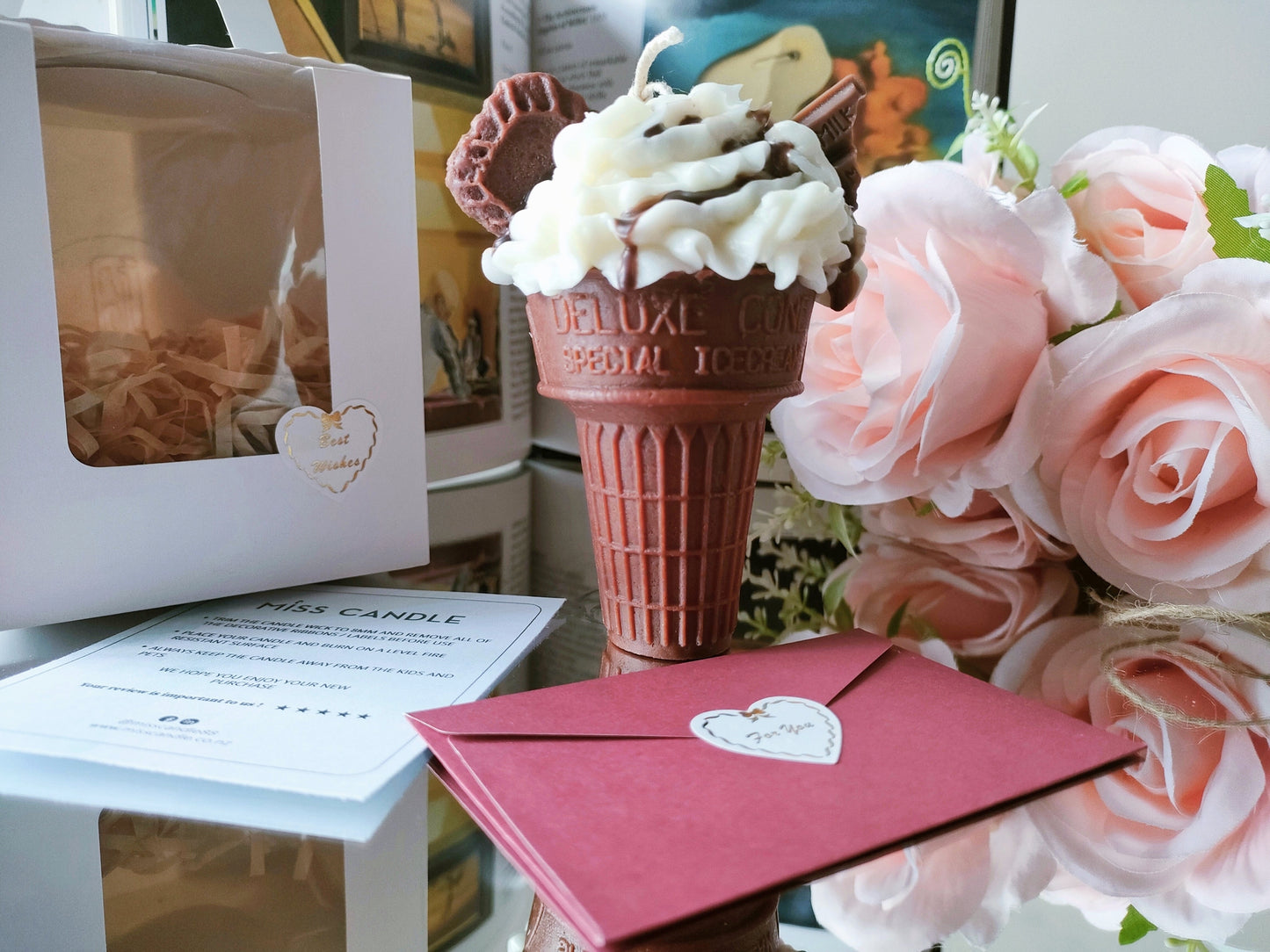 Cone Ice Cream Scented Candle