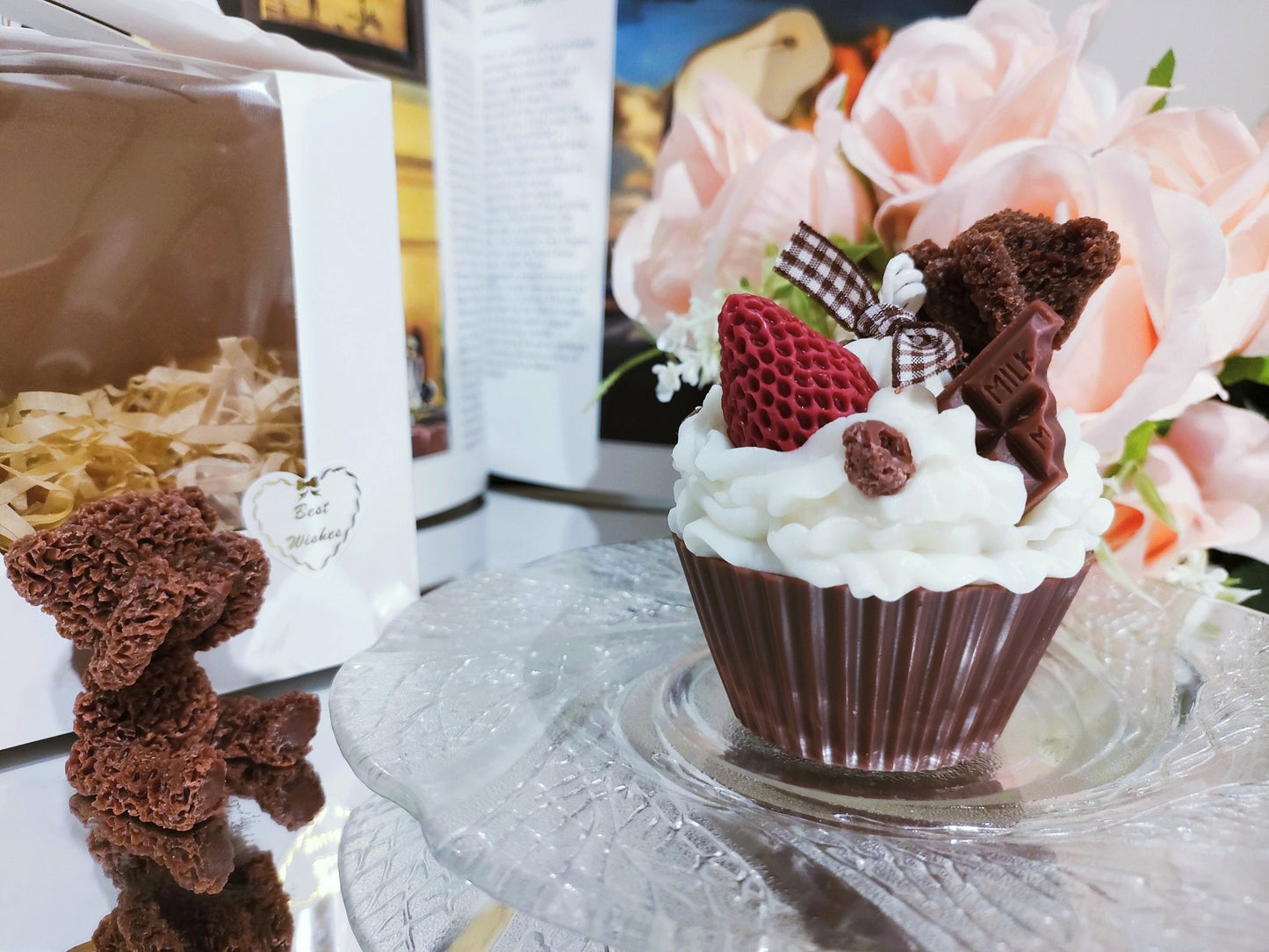 Bear Muffin Cake Scented Candle