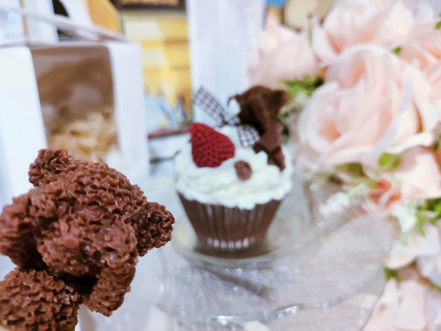 Bear Muffin Cake Scented Candle