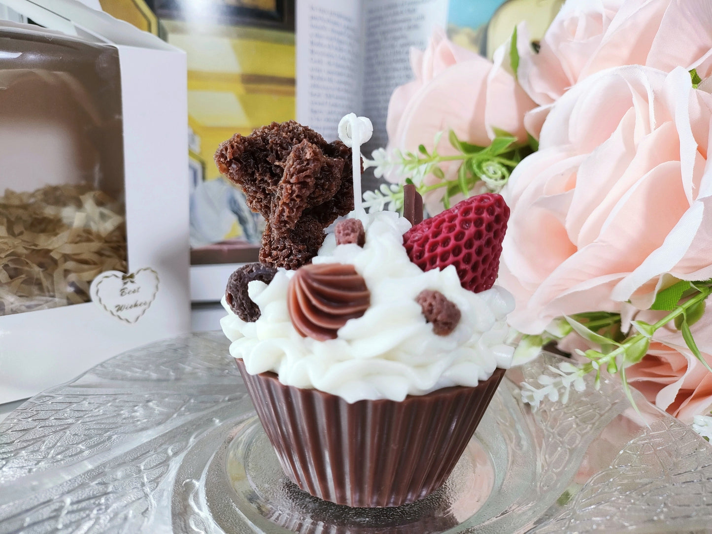 Bear Muffin Cake Scented Candle