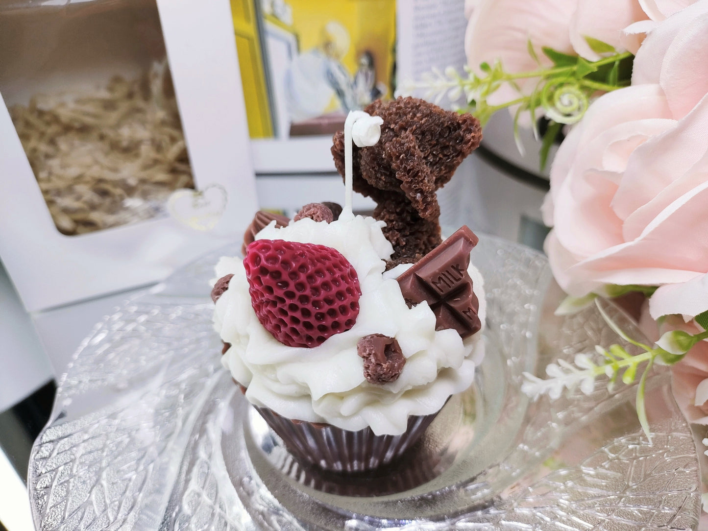 Bear Muffin Cake Scented Candle