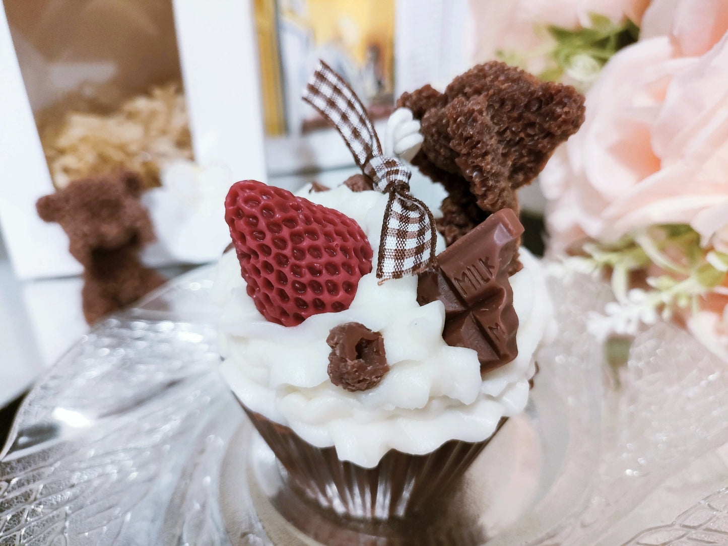 Bear Muffin Cake Scented Candle