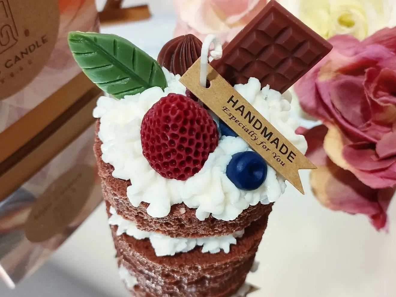 Two Layers Chocolate Sponge Cake Scented Candle