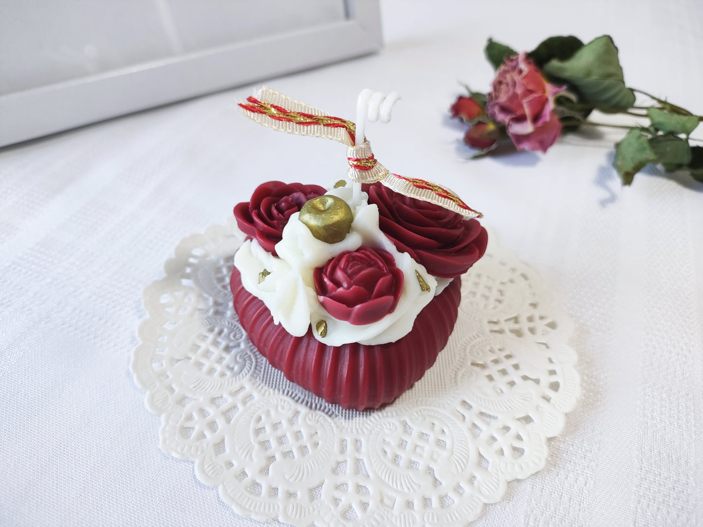 Rose Heart Scented Candle