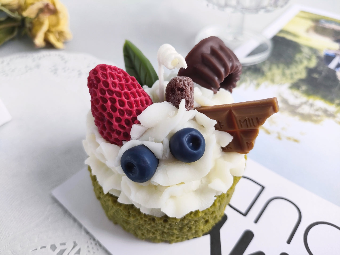 One Layer Matcha Sponge Cake Scented Candle