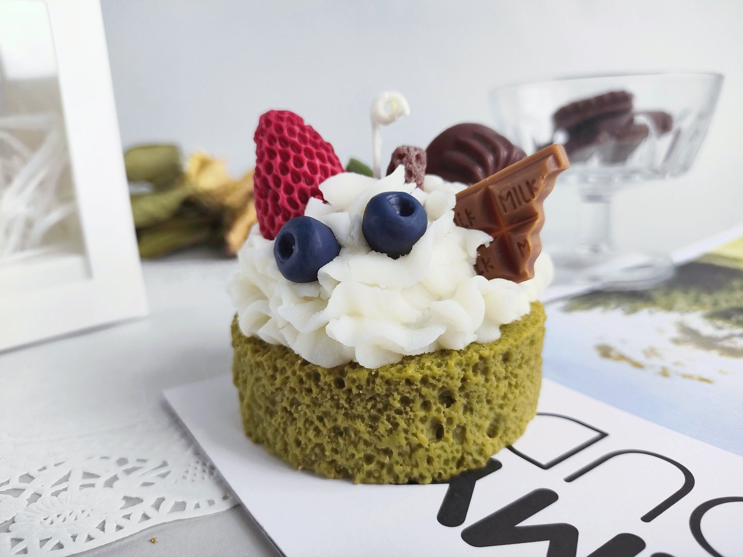 One Layer Matcha Sponge Cake Scented Candle