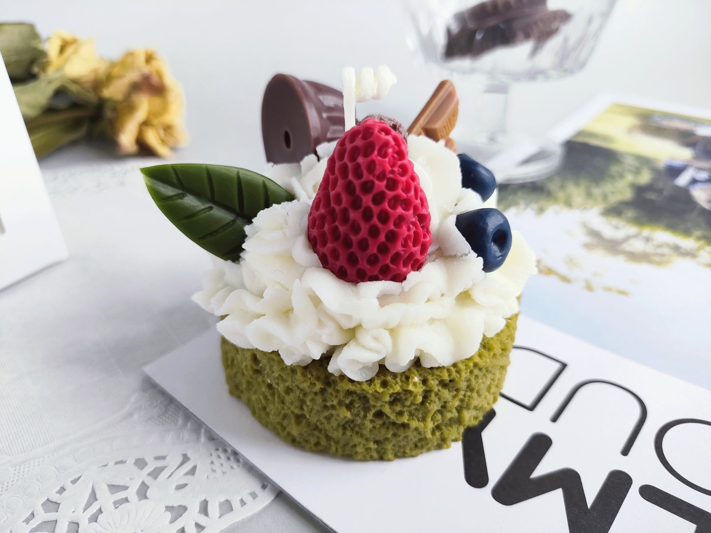 One Layer Matcha Sponge Cake Scented Candle