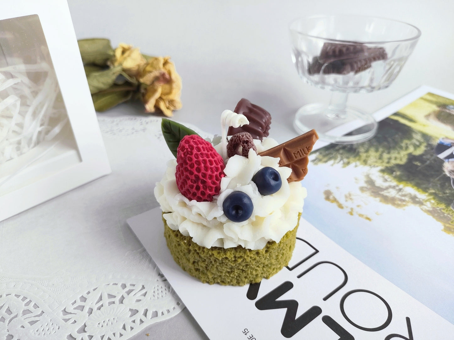 One Layer Matcha Sponge Cake Scented Candle