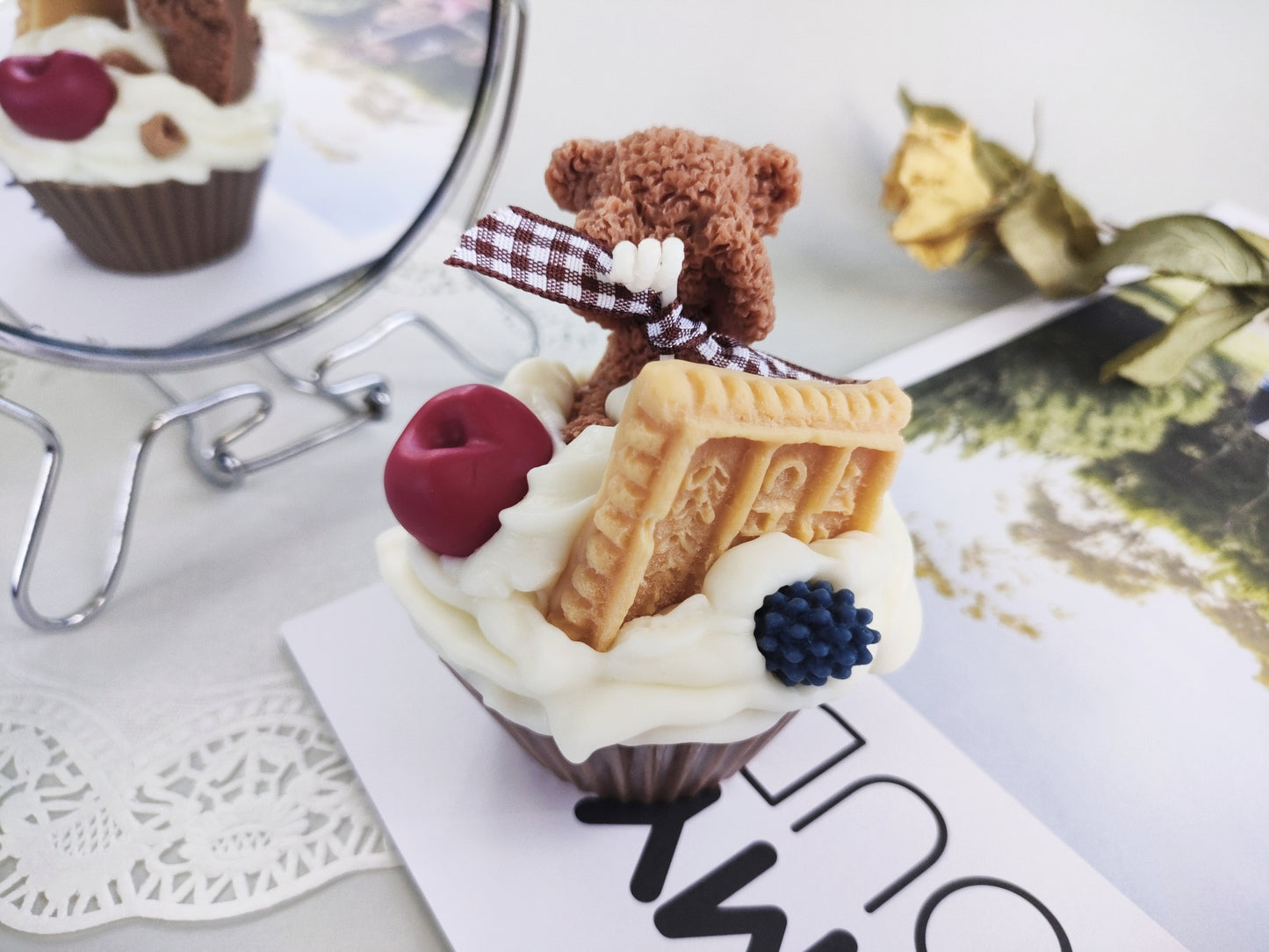 Bear Muffin Cake Scented Candle