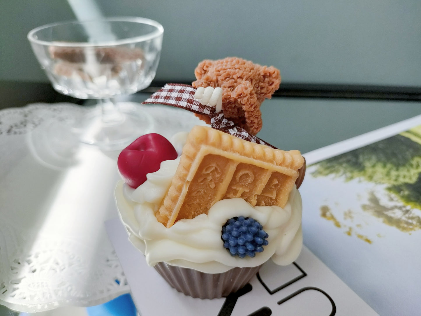 Bear Muffin Cake Scented Candle