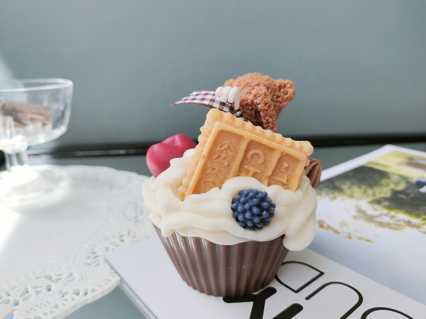 Bear Muffin Cake Scented Candle