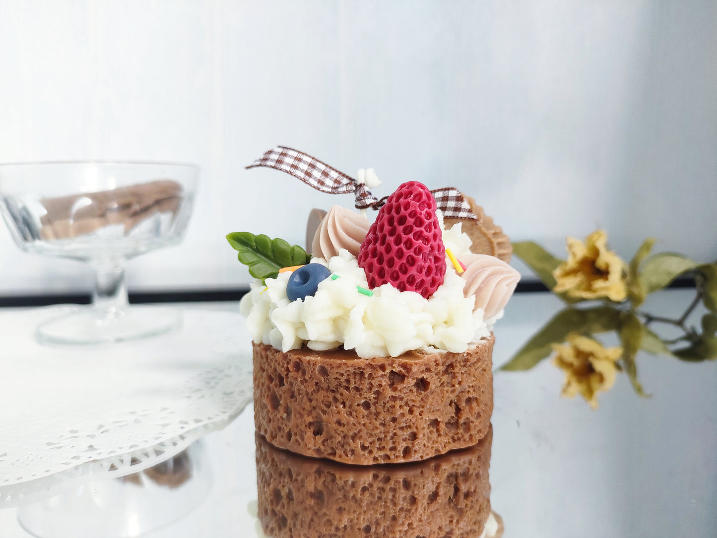 One Layer Chocolate Sponge Cake Scented Candle