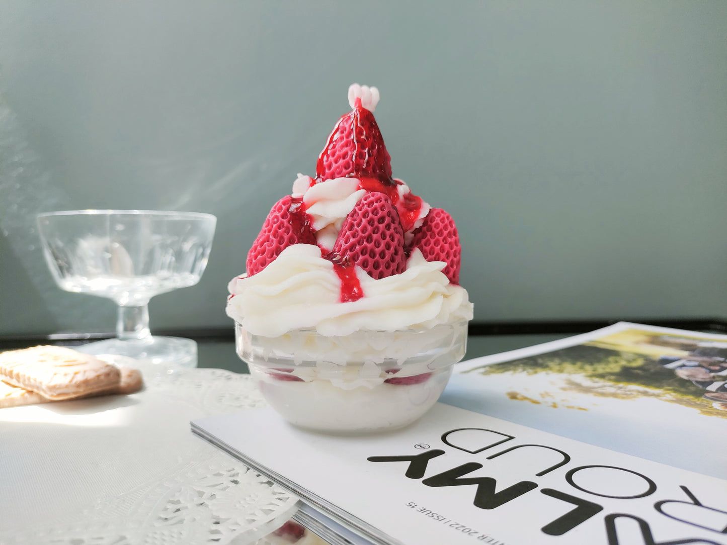 Strawberry Icecream Cup Scented Candle