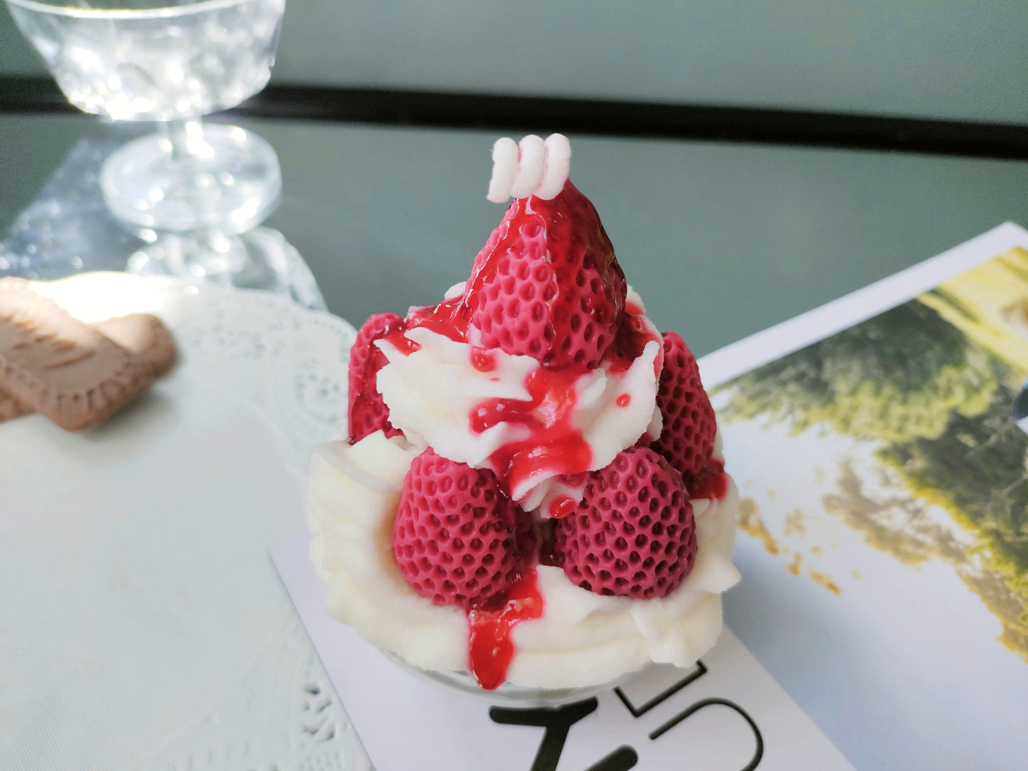 Strawberry Icecream Cup Scented Candle