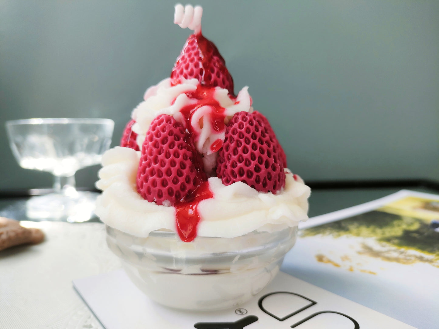 Strawberry Icecream Cup Scented Candle