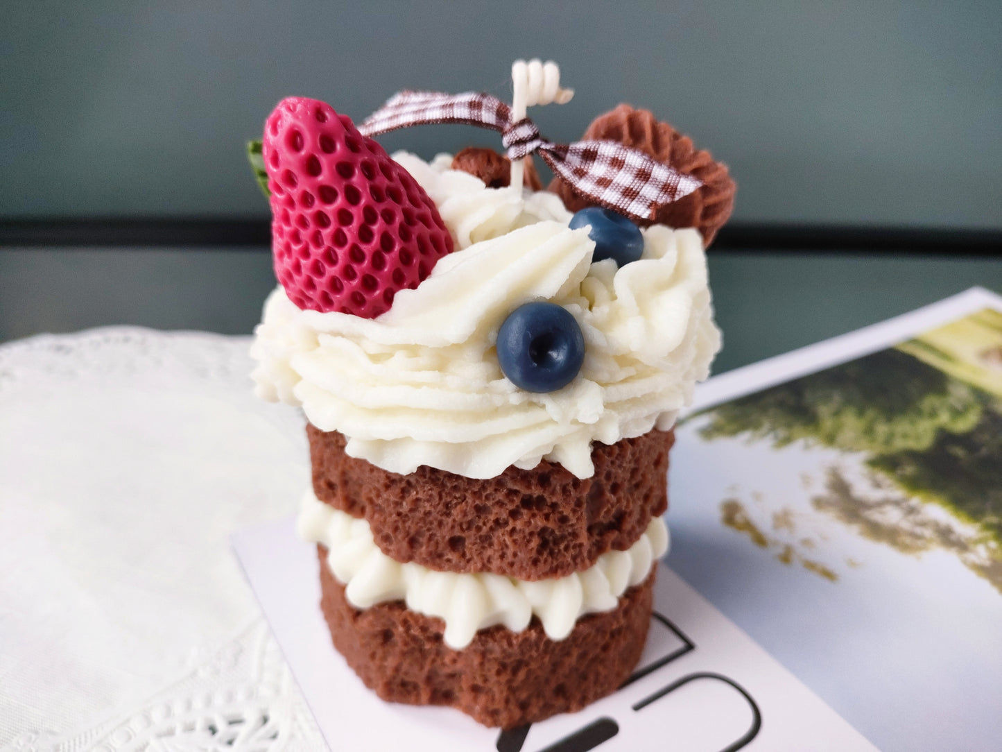 Two Layers Chocolate Sponge Cake Scented Candle