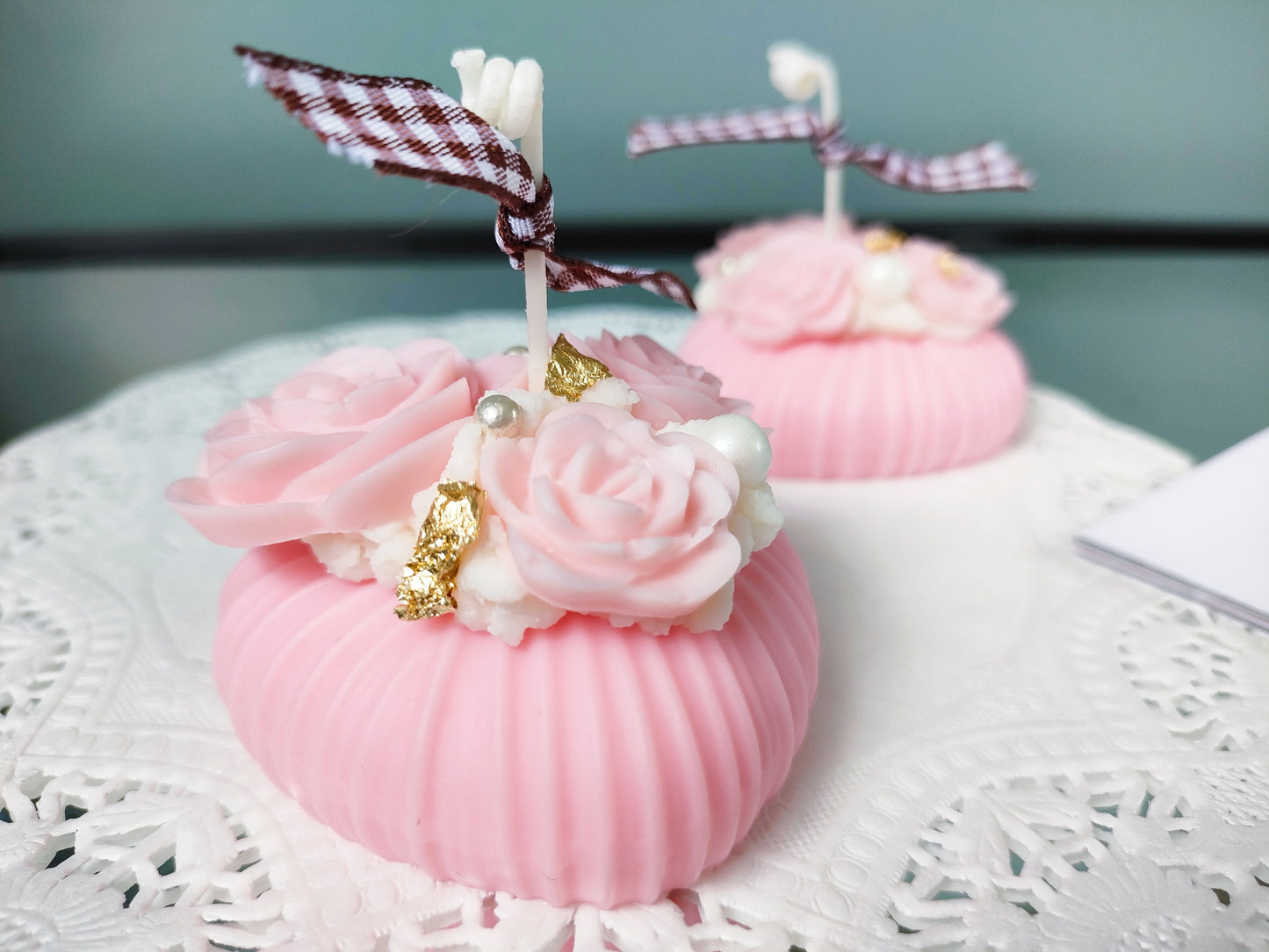 Rose Heart Scented Candle (Pink)