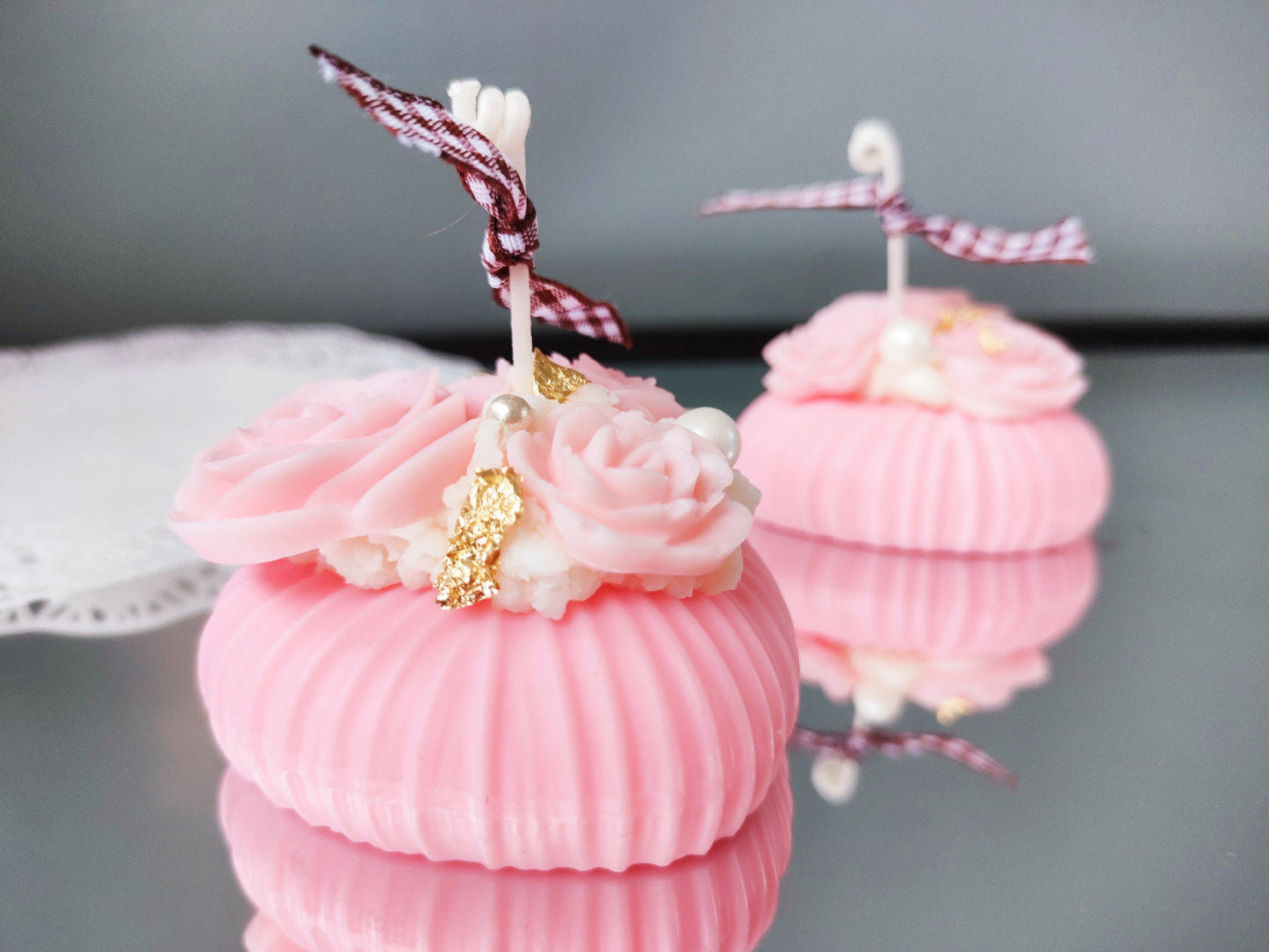 Rose Heart Scented Candle (Pink)