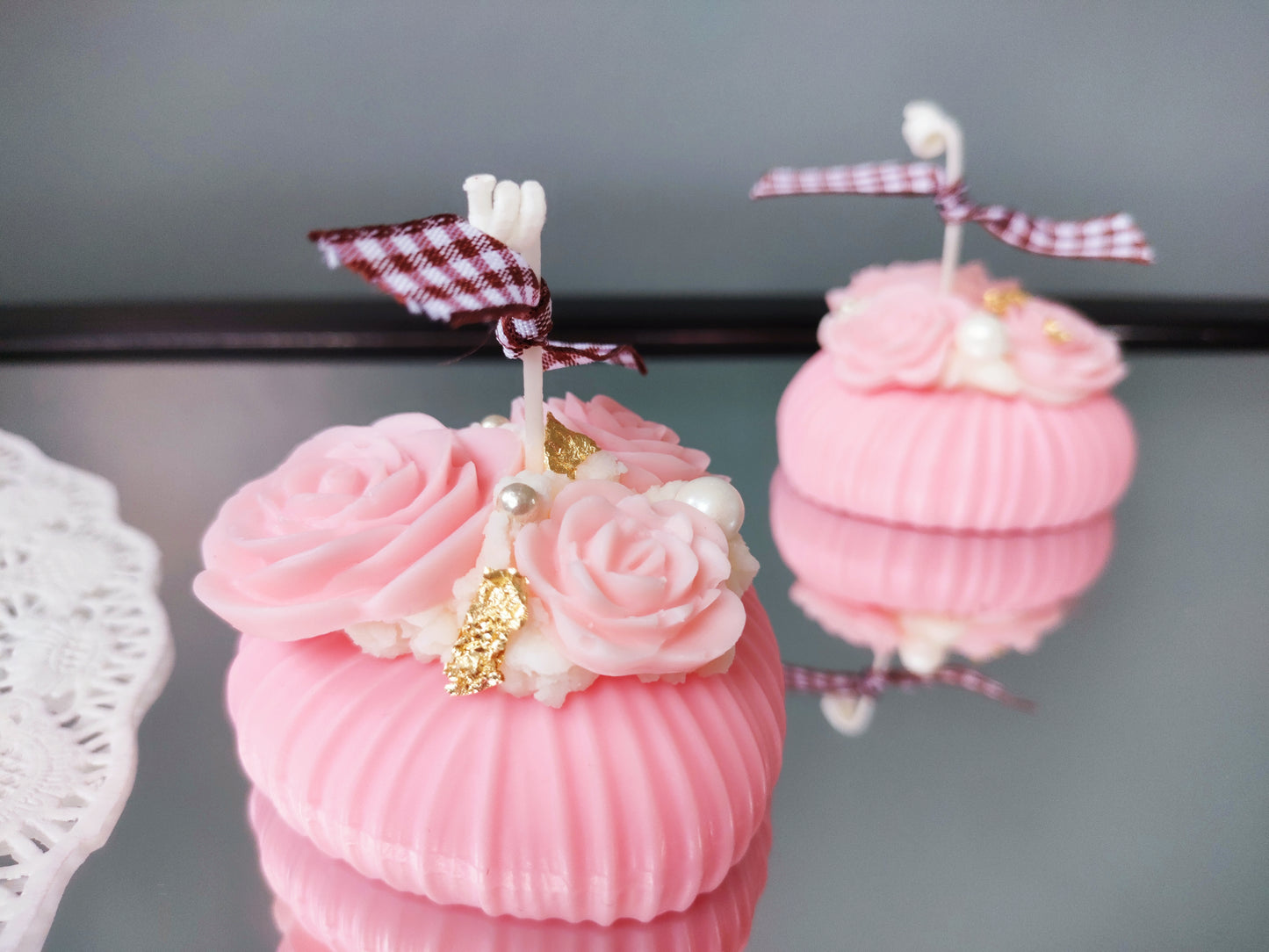 Rose Heart Scented Candle (Pink)