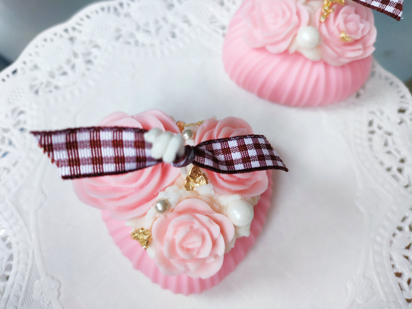 Rose Heart Scented Candle (Pink)