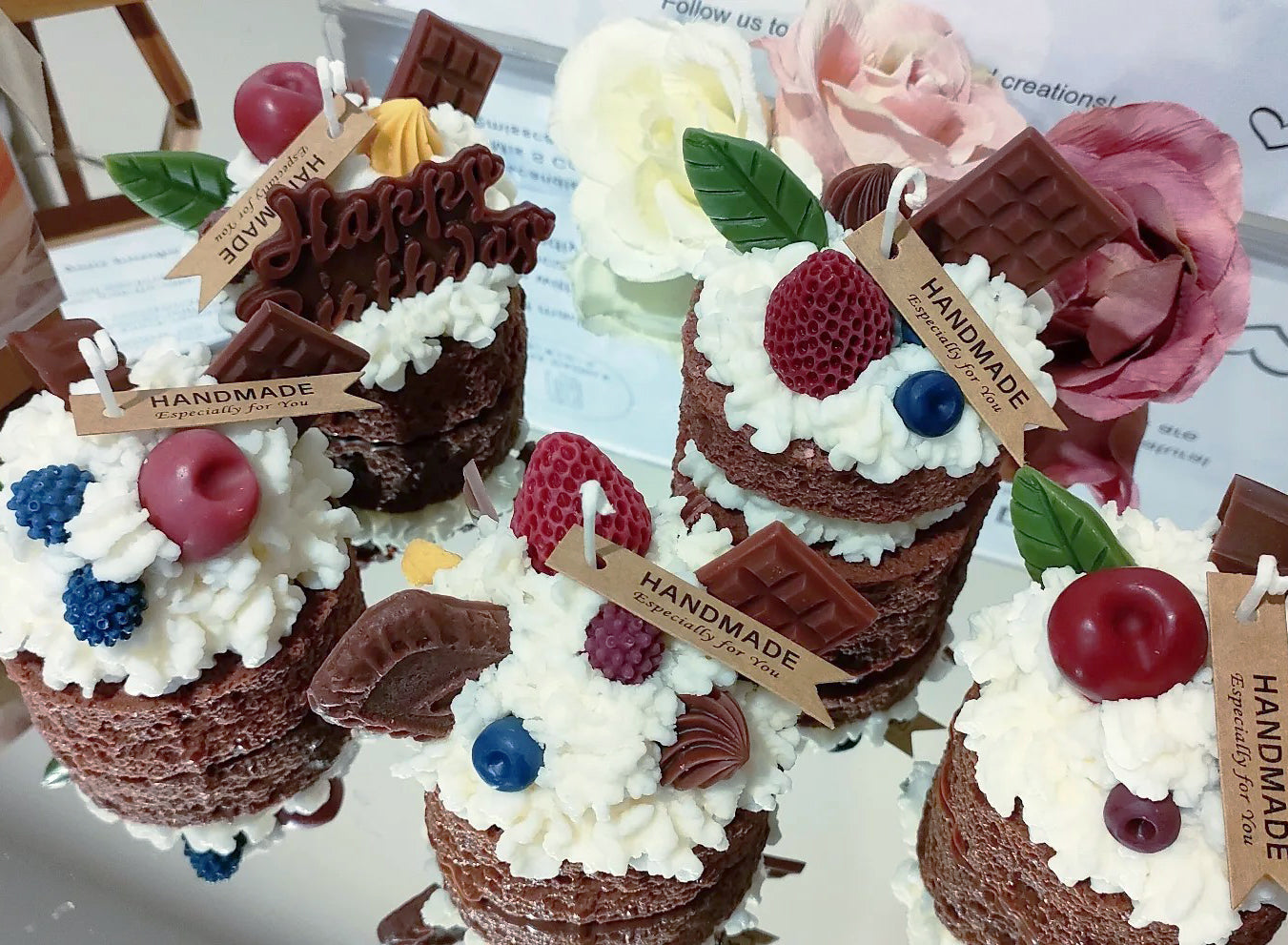 Two Layers Chocolate Sponge Cake Scented Candle